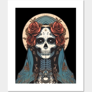 Retro Santa Muerte Posters and Art